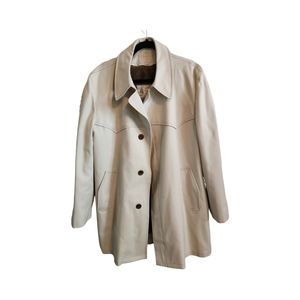 London Fog Maincoats Mens Vintage Beige Coat Size:  42 Regular